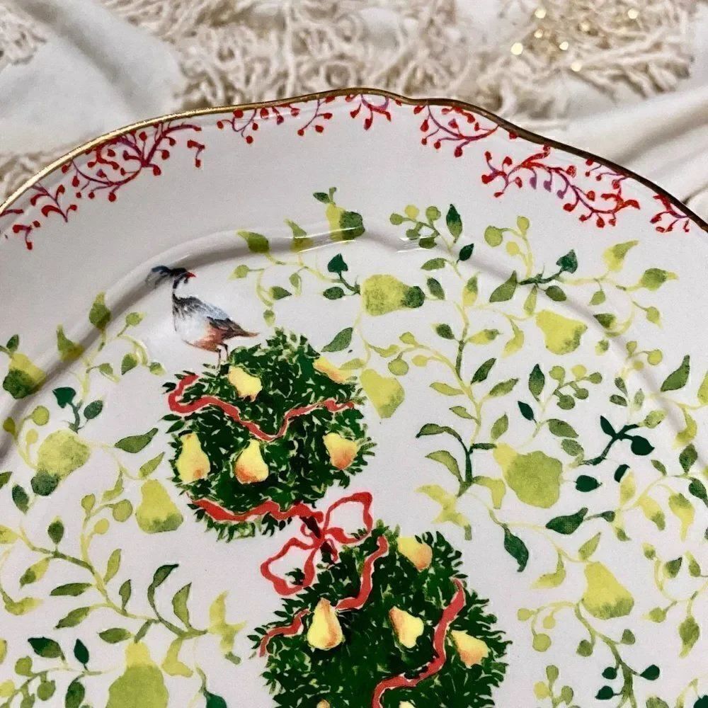 ANTHROPOLOGIE 12 Days Partridge Pear Tree Plate - Picture 4 of 10